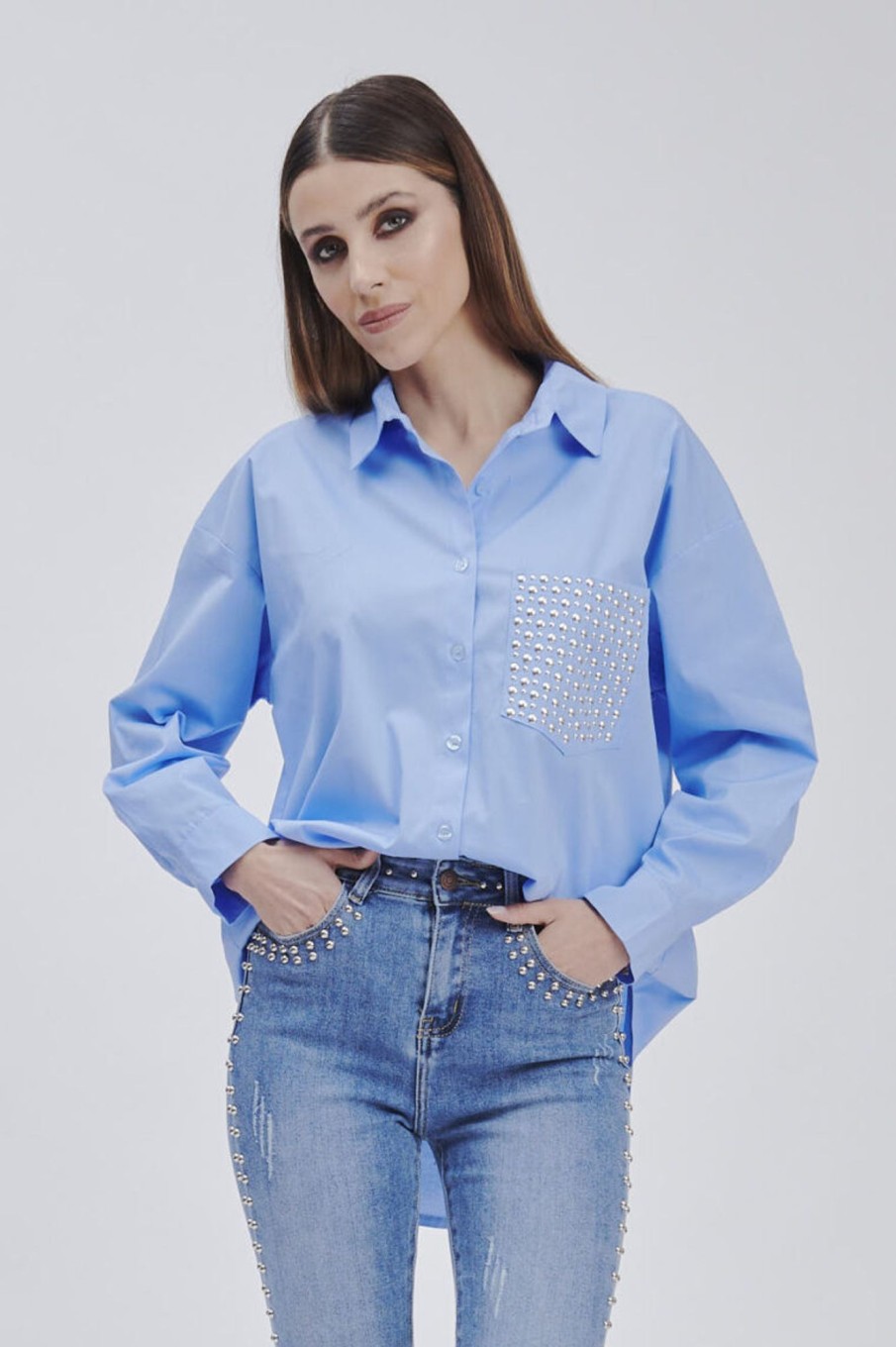 Forpen Camicia Taschino Borchie Camicie & Bluse