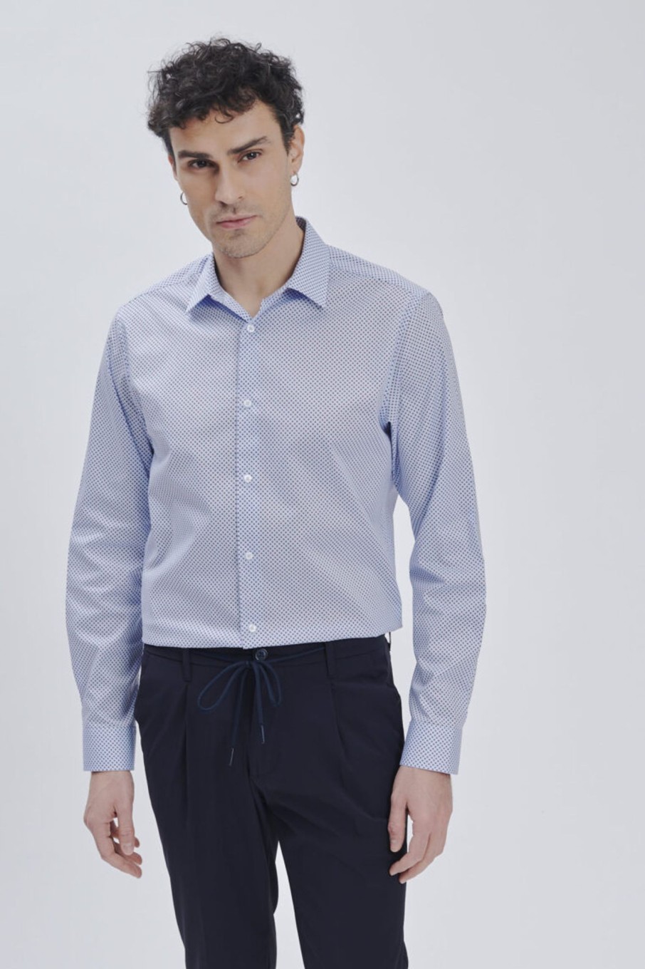 Forpen Camicia Tailored Stampa Geometrica Camicie