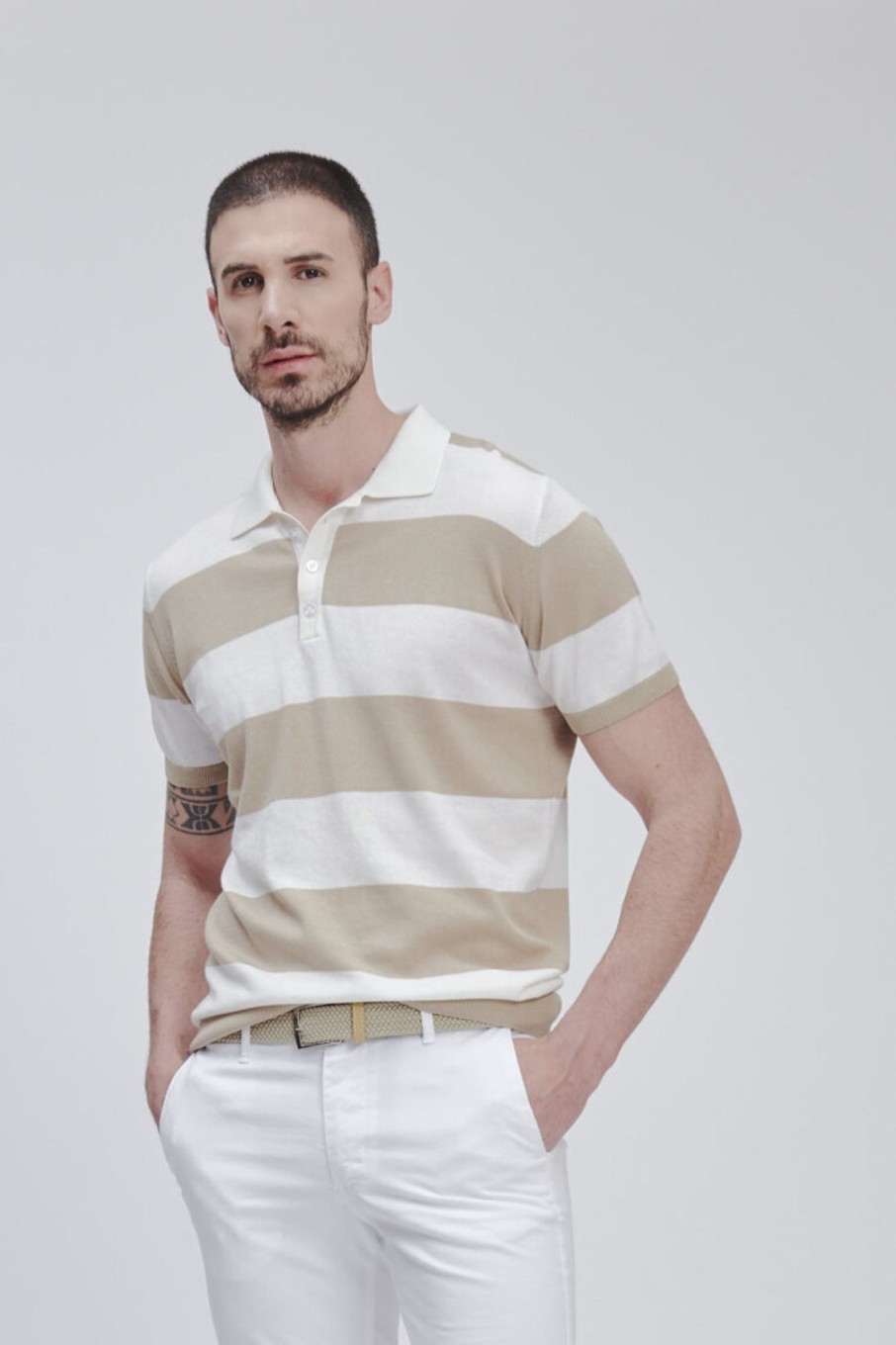 Forpen Polo Bottoni Rigata T-Shirt & Polo