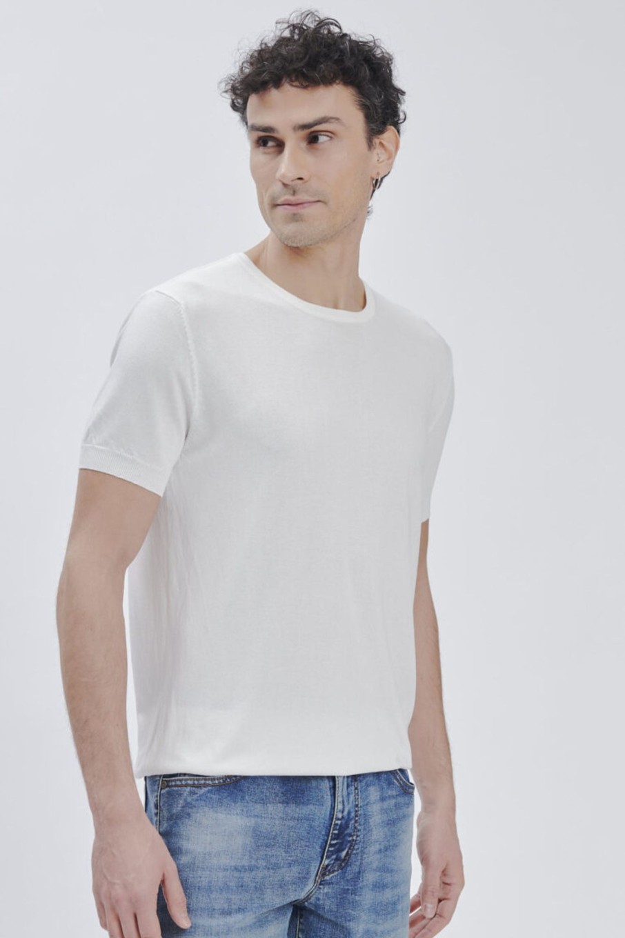 Forpen Giro Mezza Manica Cotone Lino T-Shirt & Polo