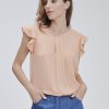 Forpen Blusa Maniche Frill Camicie & Bluse