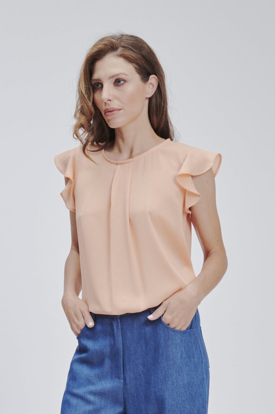 Forpen Blusa Maniche Frill Camicie & Bluse