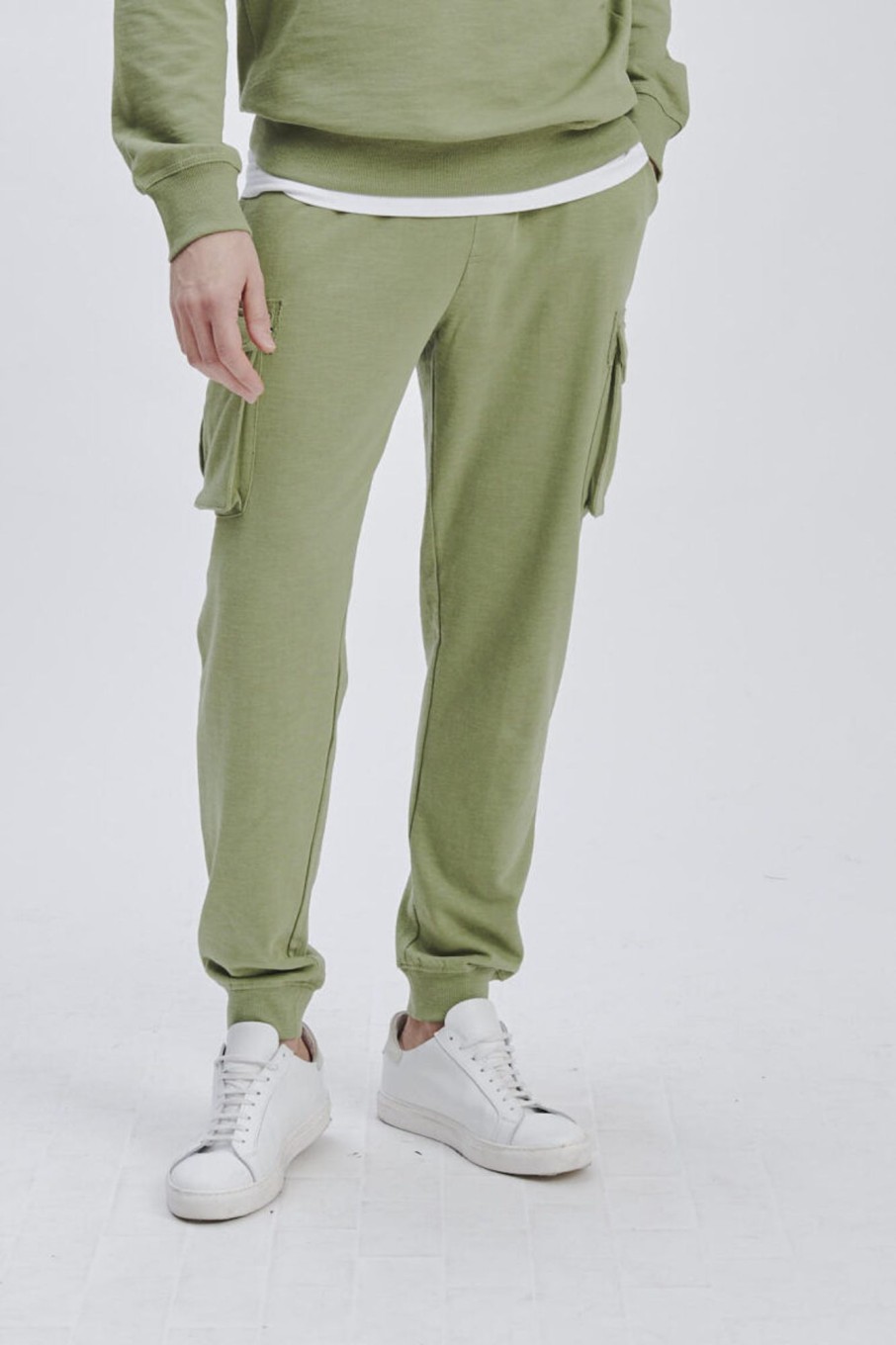 Forpen Panta Felpa Slub Cargo Pantaloni & Jeans