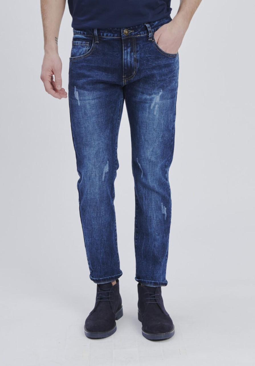 Forpen Denim Con Rotture Pantaloni & Jeans