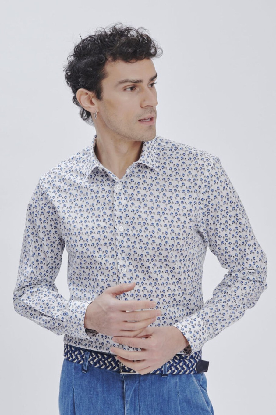 Forpen Camicia Tailored Stampa Fiori Camicie