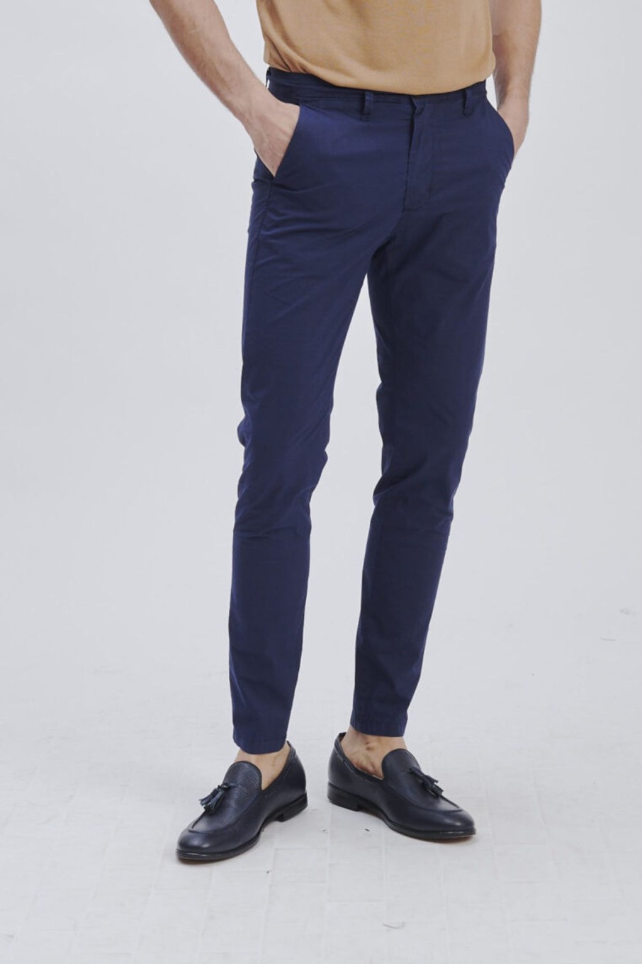 Forpen Pantalone Chino Stampa Madras Pantaloni & Jeans