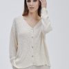 Forpen Cardigan Effetto Boucle' Maglieria & Felpe