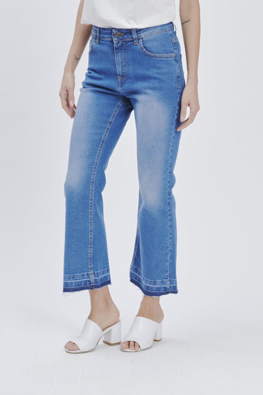 Forpen Denim Trombetta Sfrangiato Pantaloni & Jeans