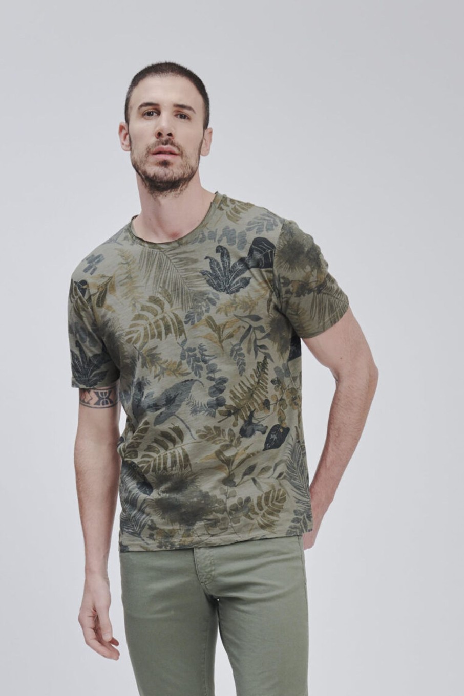 Forpen T-Shirt Slub Stampata T-Shirt & Polo