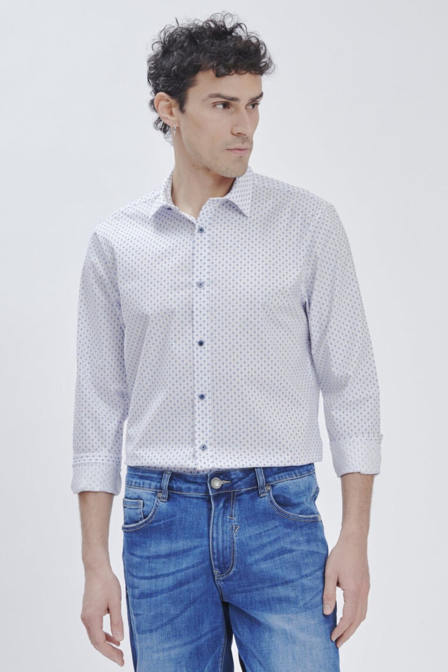 Forpen Camicia Tailored Micro Stampa Geo Camicie