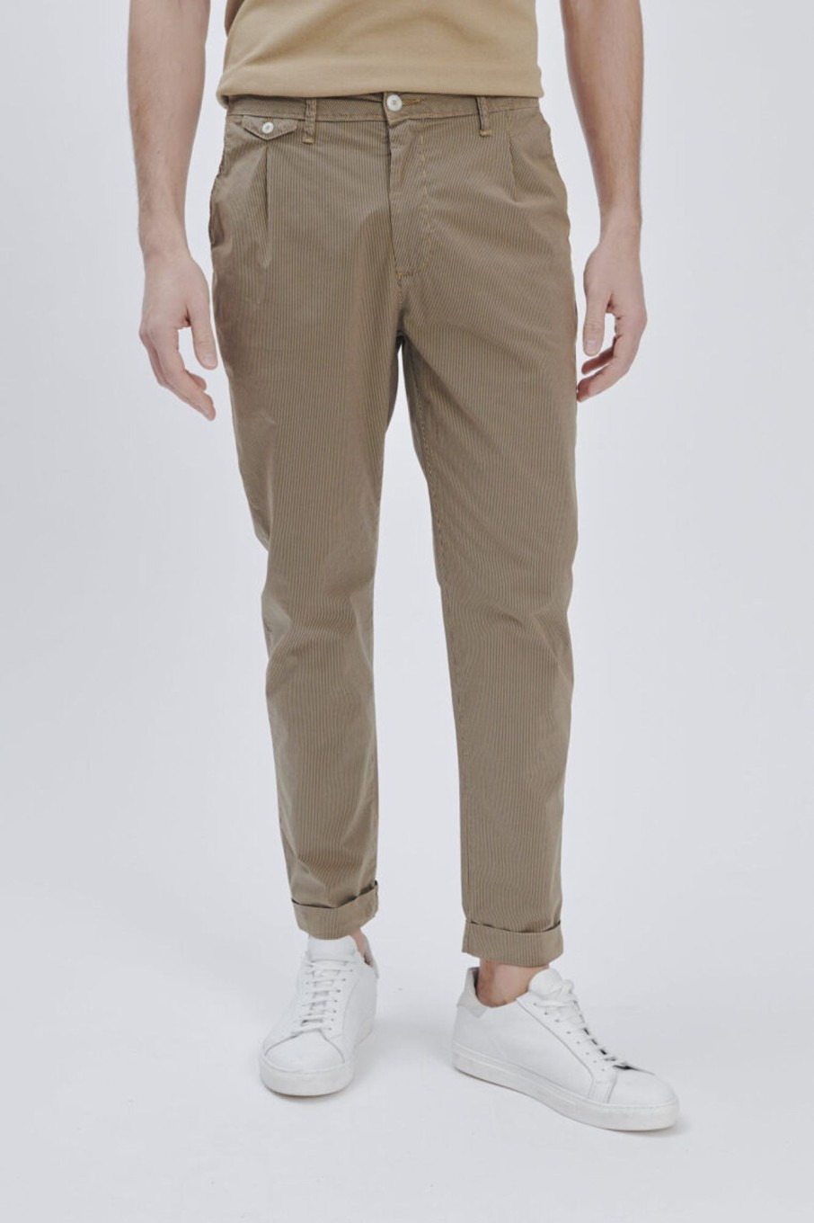 Forpen Chino Stampa Righe Pantaloni & Jeans