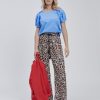 Forpen Pantalone Animalier Satin Pantaloni & Jeans