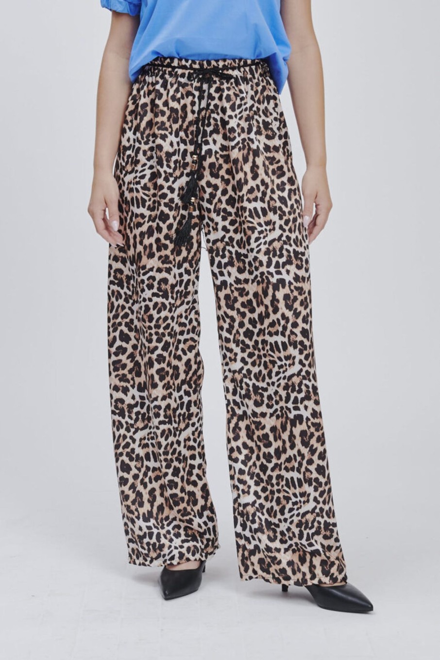 Forpen Pantalone Animalier Satin Pantaloni & Jeans